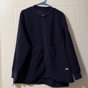 XL navy Figs Bellery scrub jacket